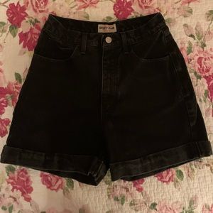 Guess Black Denim Shorts